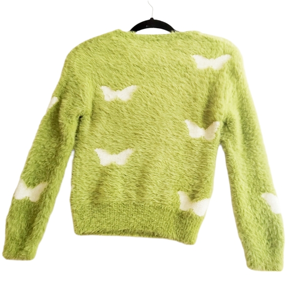 Coco and Shay Butterfly Print Sweater. - Picture 2 of 5